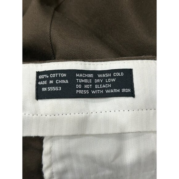 Jonathan Quale Reserve NWT Brown Rootbeer Cotton Pants 44 Long - Picture 7 of 11